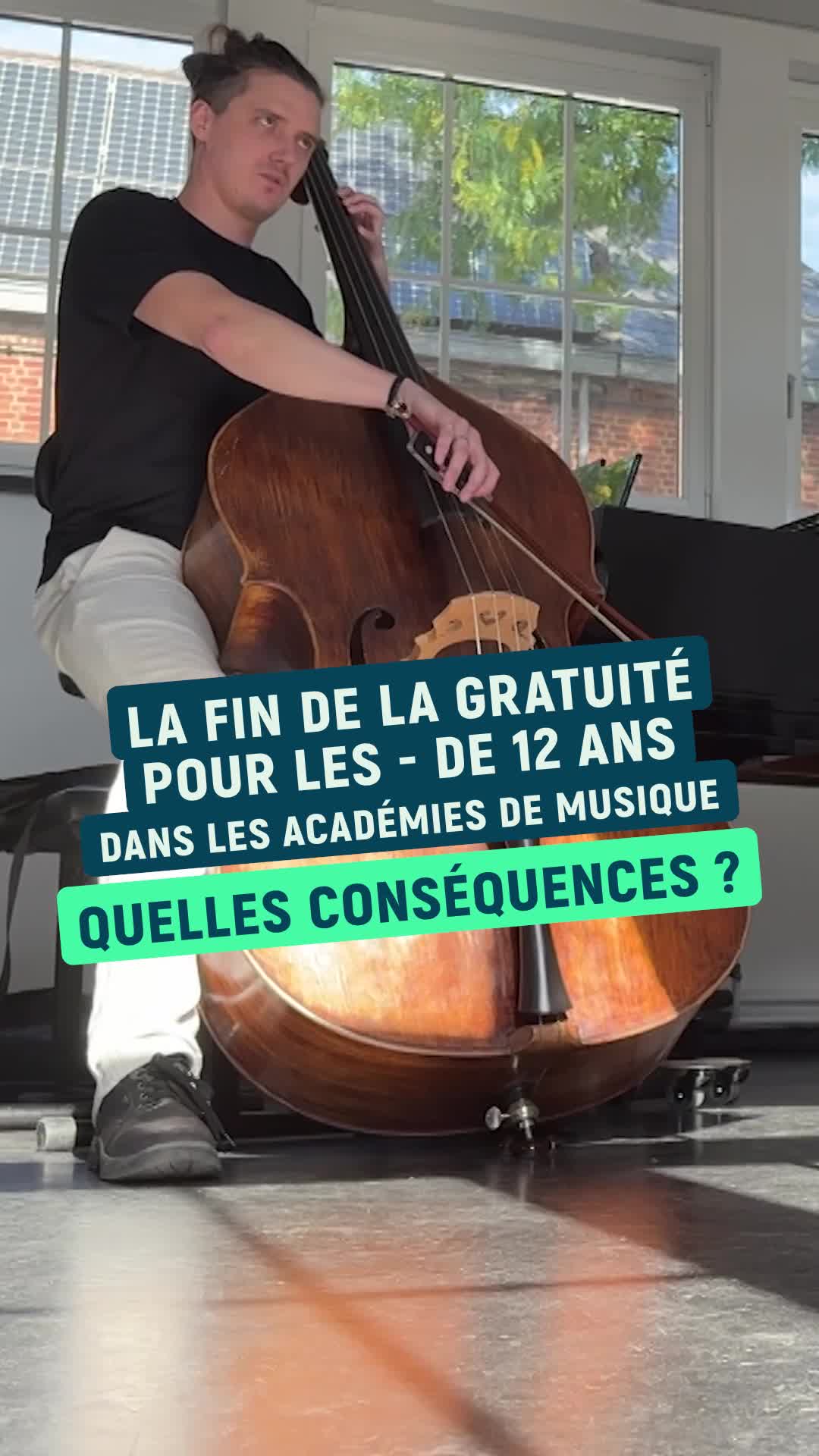 Depuis cette rentrée\u002c fini la gratuité pour les moins de 12 ans dans une académie de musique 🎼🎷  Les enfants doivent\u002c eux aussi\u002c payer 95 euros par an pour suivre les cours. Et cette mesure a déjà des conséquences sur les inscriptions 👇