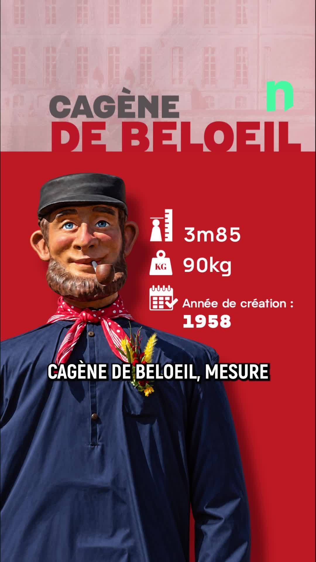 Découvrez le géant Cagène\u002c qui sera de sortie à la ducasse de Beloeil
