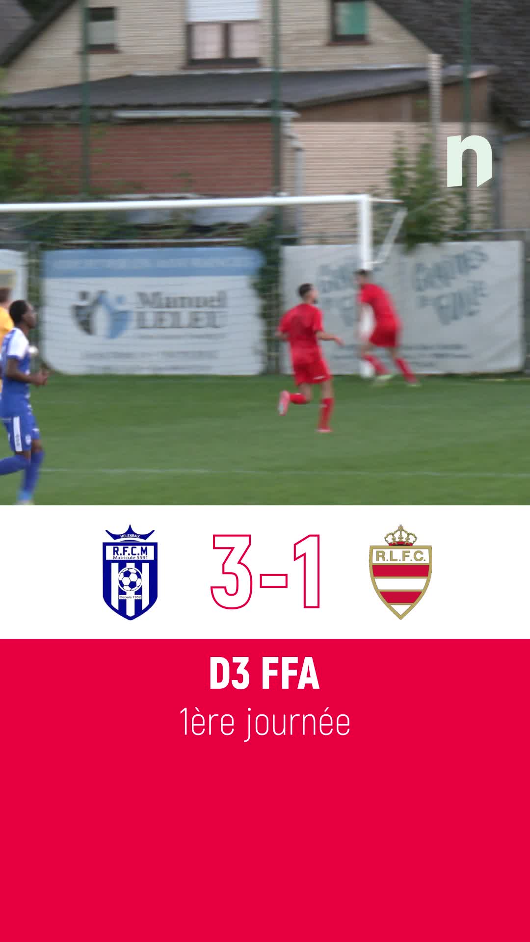 Football D3 FFA : les temps forts de la rencontre entre Molenbaix et le Léopold Uccle