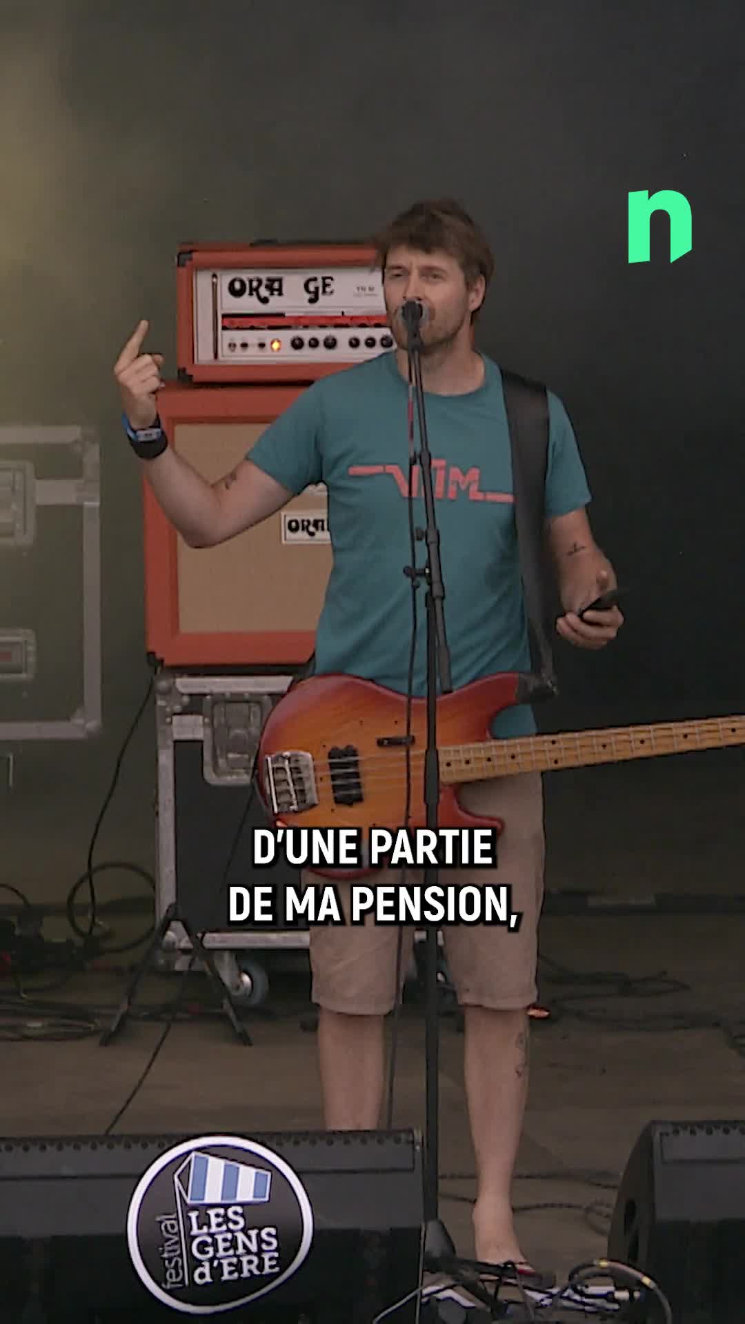 Avant son concert au festival Les Gens d\u0027Ere\u002c le groupe Skarbone 14 a tenu à marquer une minute de silence en soutien à la culture.