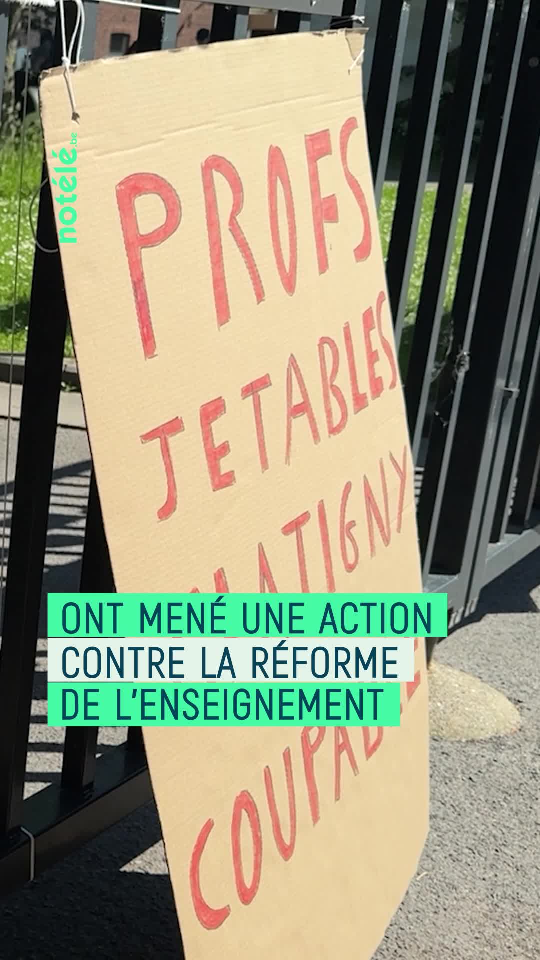 \u0022Pour un rafraîchissement de l\u0027atmosphère dans l\u0027enseignement\u0022 : des enseignants offrent des glaces à la sortie des classes au Centre éducatif Saint-Pierre de Leuze