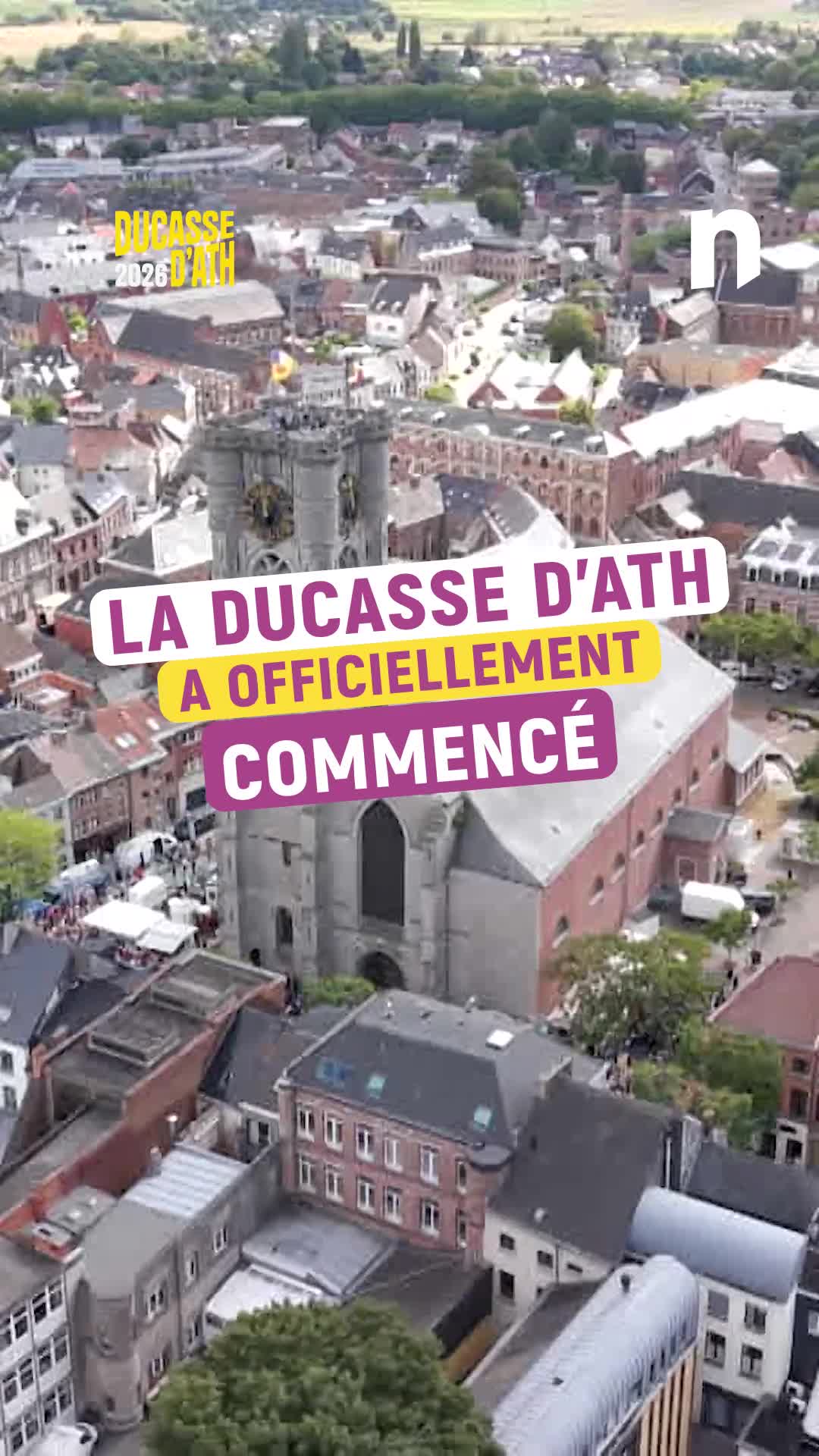 🟣⚪️🟡 La Grosse Cloche a sonné : la Ducasse d’Ath 2026 est officiellement lancée !