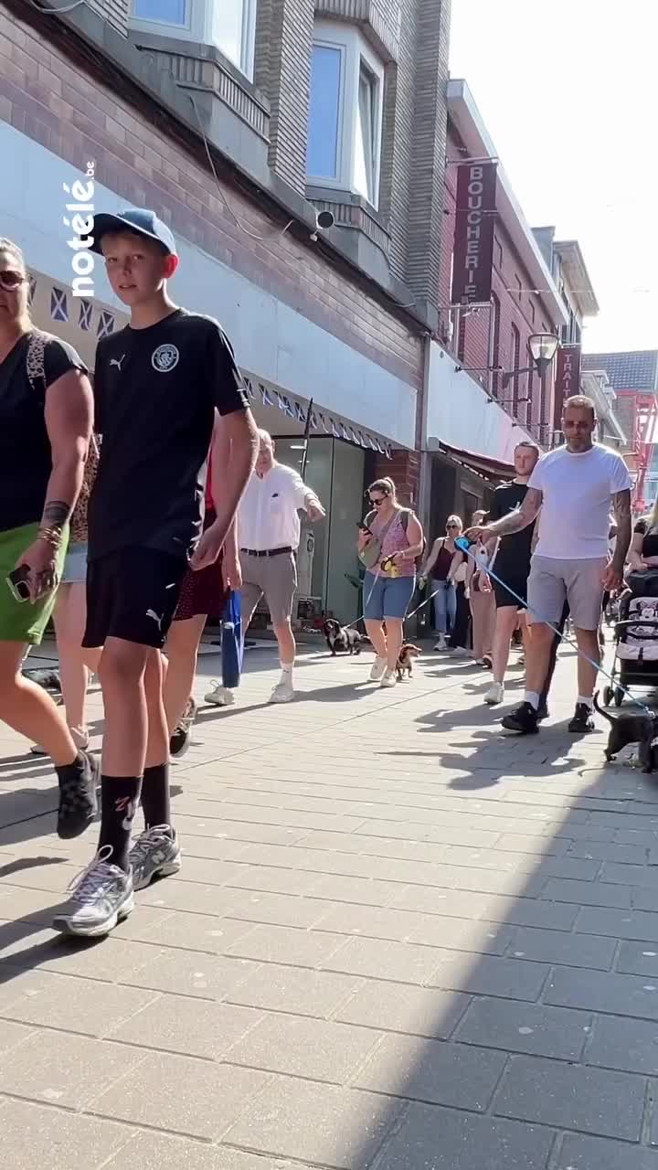 Mouscron : Charly\u002c Wally et Praline ont retrouvé leurs copains en plein cœur de la cité hurlue pour une deuxième édition du Sausage Tour.