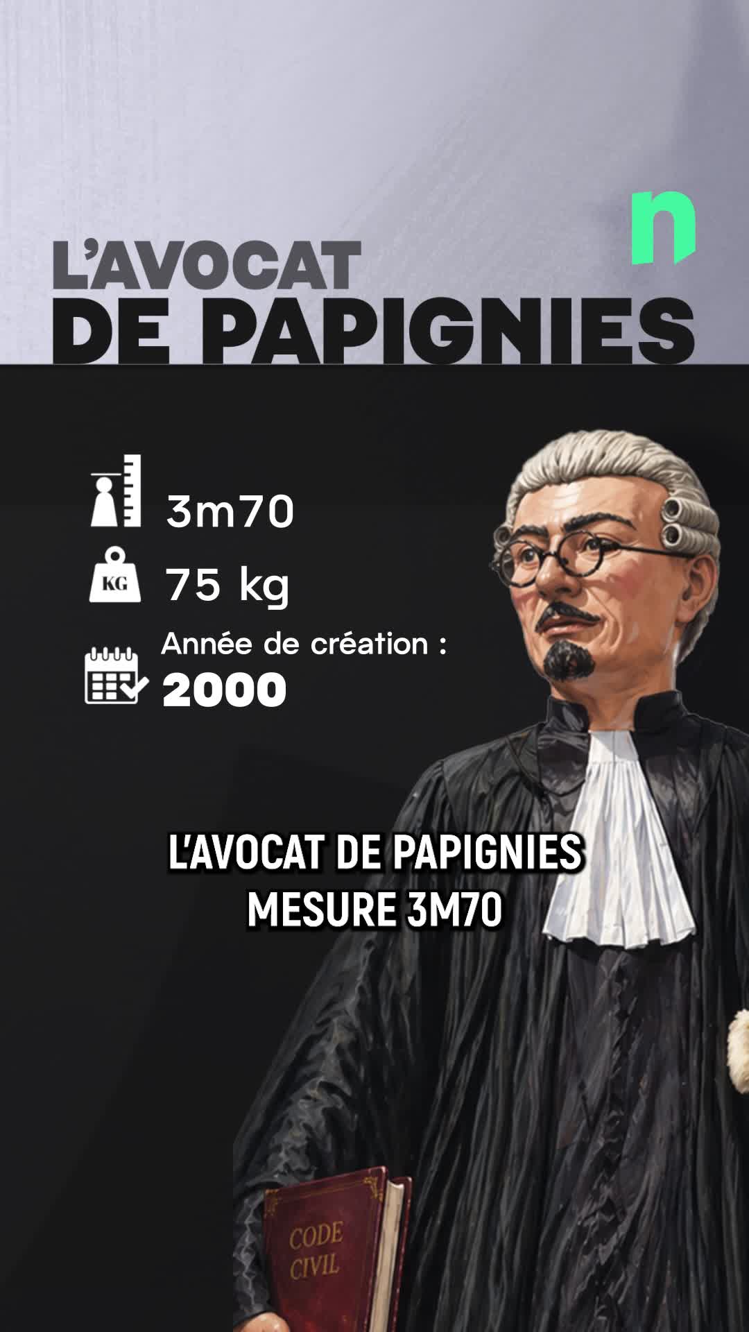 Vous avez manqué la ducasse de Papignies ? Découvrez le géant de l\u0027avocat.