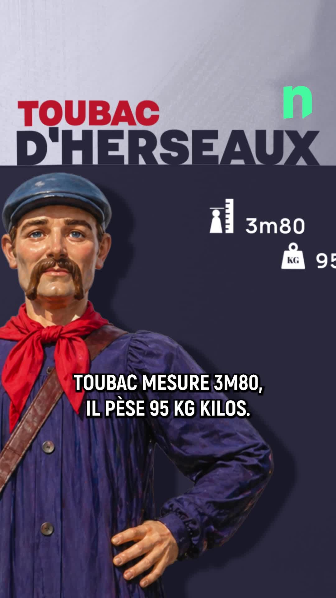 Toubac est l\u0027un des géants qui étaient à découvrir à la fête du Toubac d\u0027Herseaux