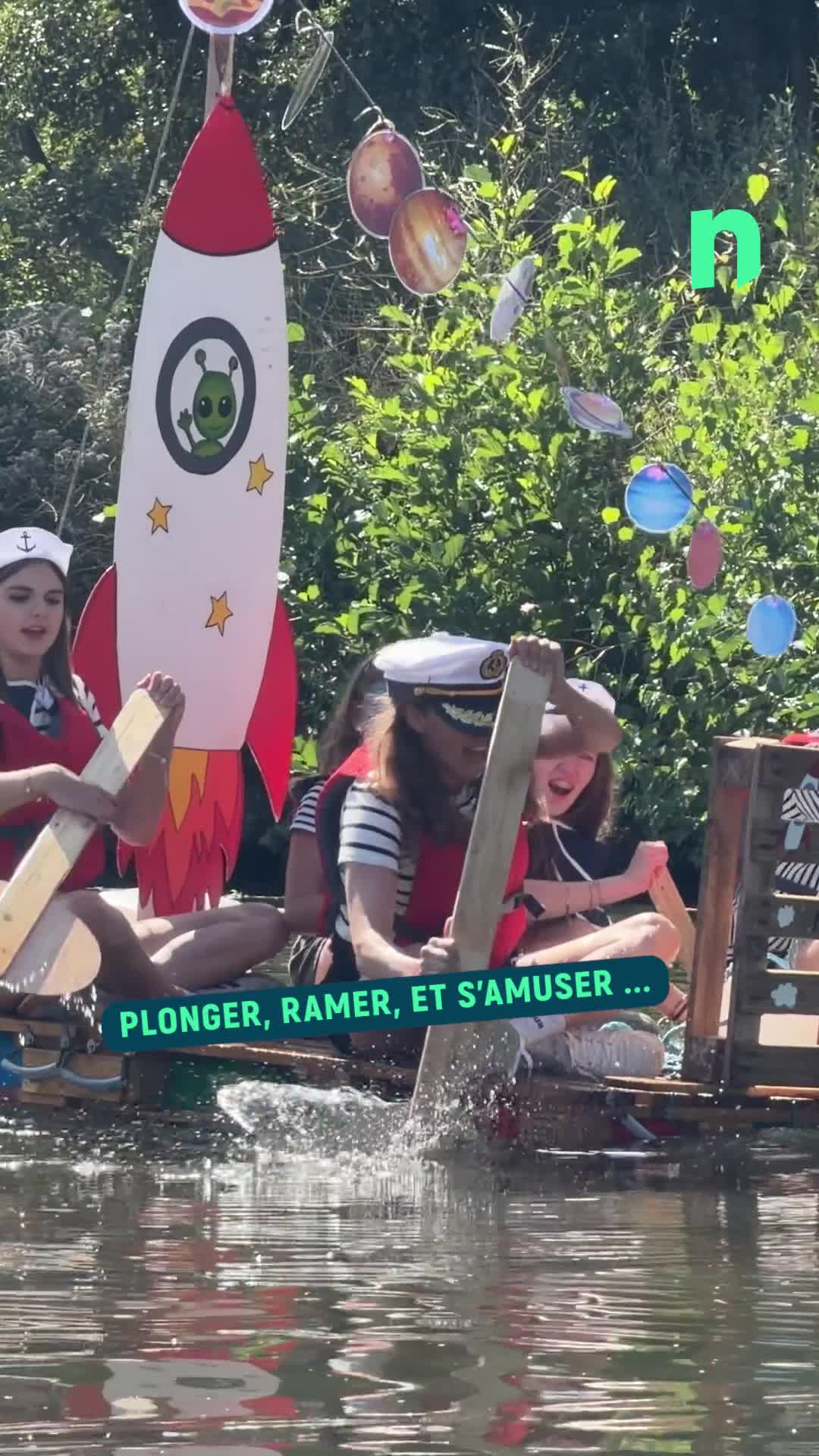A Belœil\u002c les radeaux étaient de sortie sur le canal dans le cadre de la Fête de l\u0027eau !