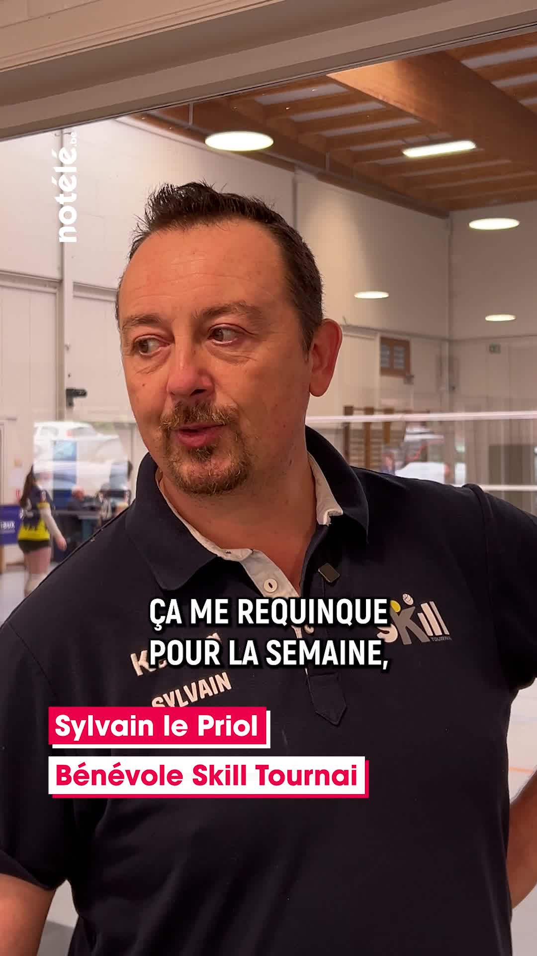 Sylvain le Priol est bénévole au Skill VC Tournai 🏐