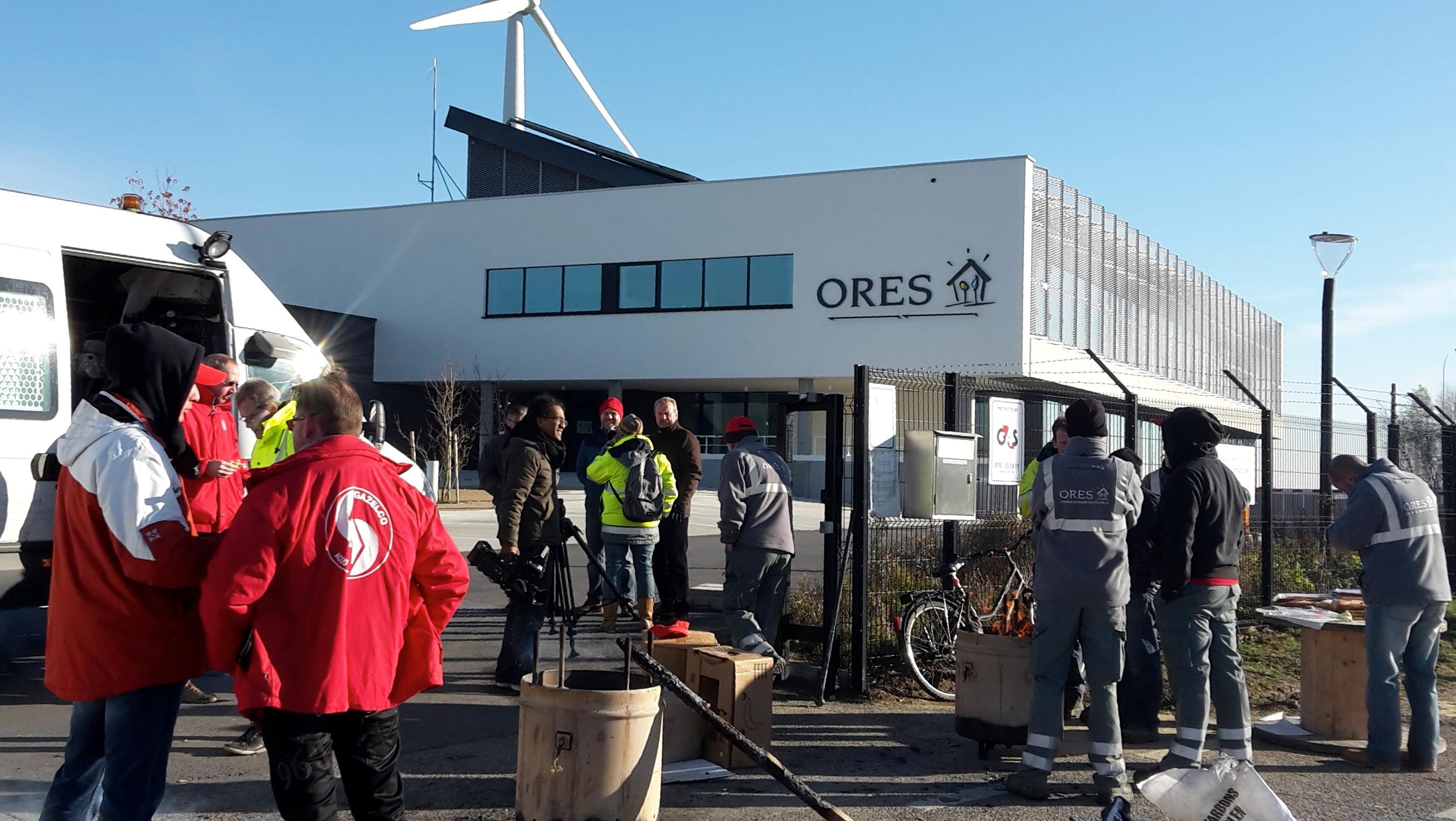 Certains sites d'ORES bloqués par les syndicats
