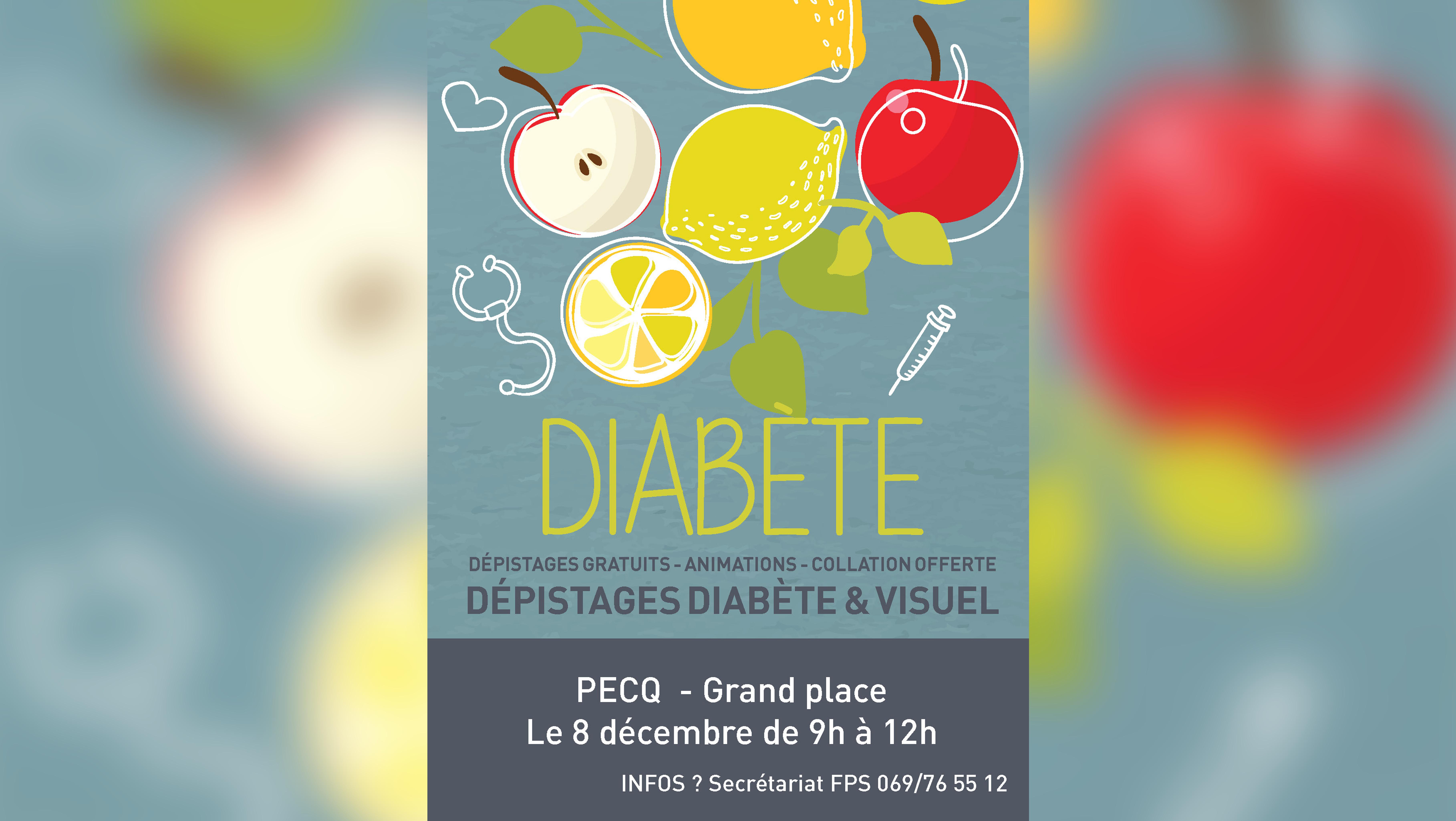 Sensibilisation au diabète durant le marché hebdomadaire