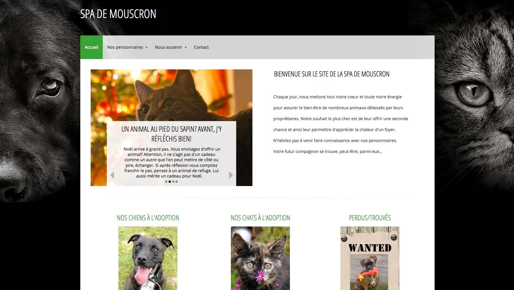 La SPA de Mouscron possède désormais son site Internet