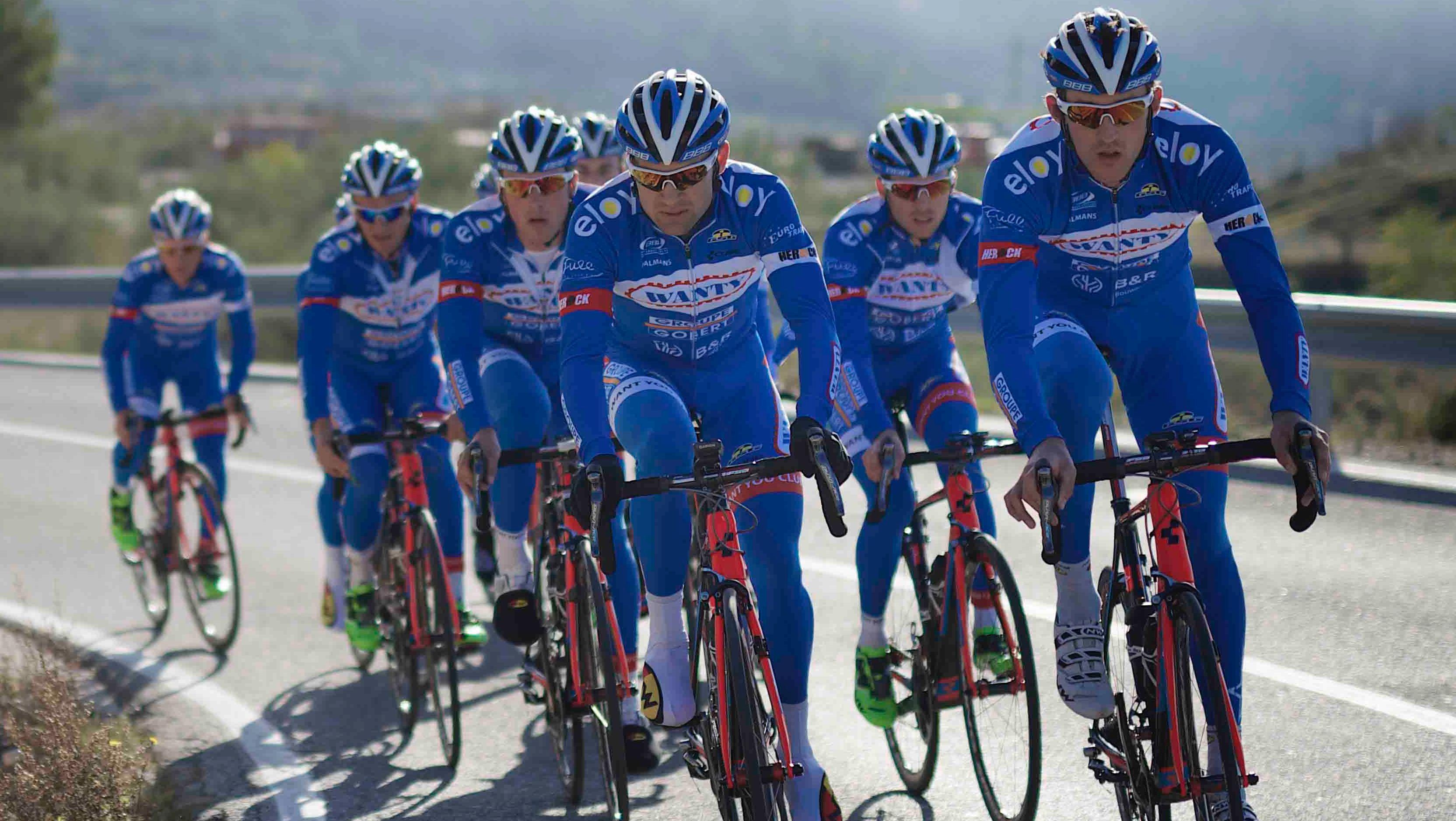 La formation Wanty Groupe Gobert au Tour de France 2017