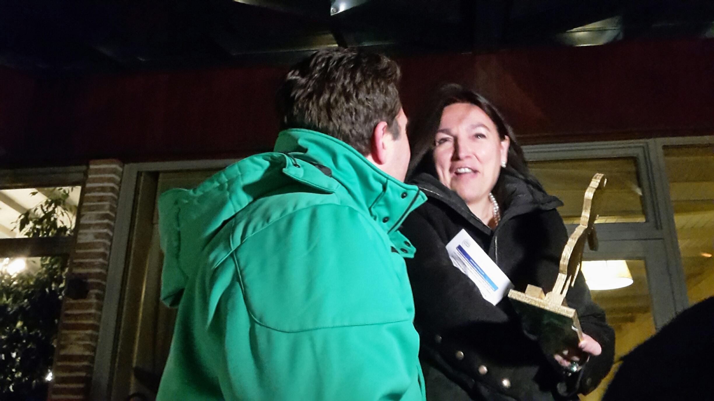 La CSC manifeste lors des voeux de Marie-Christine Marghem