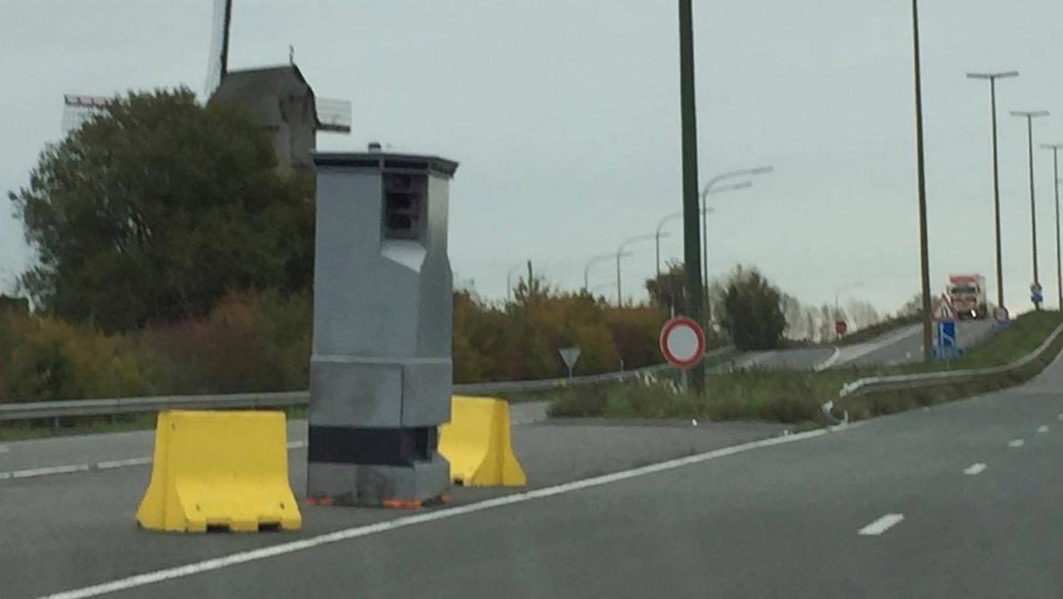 Un lidar installé à Comines, le long de la RN58