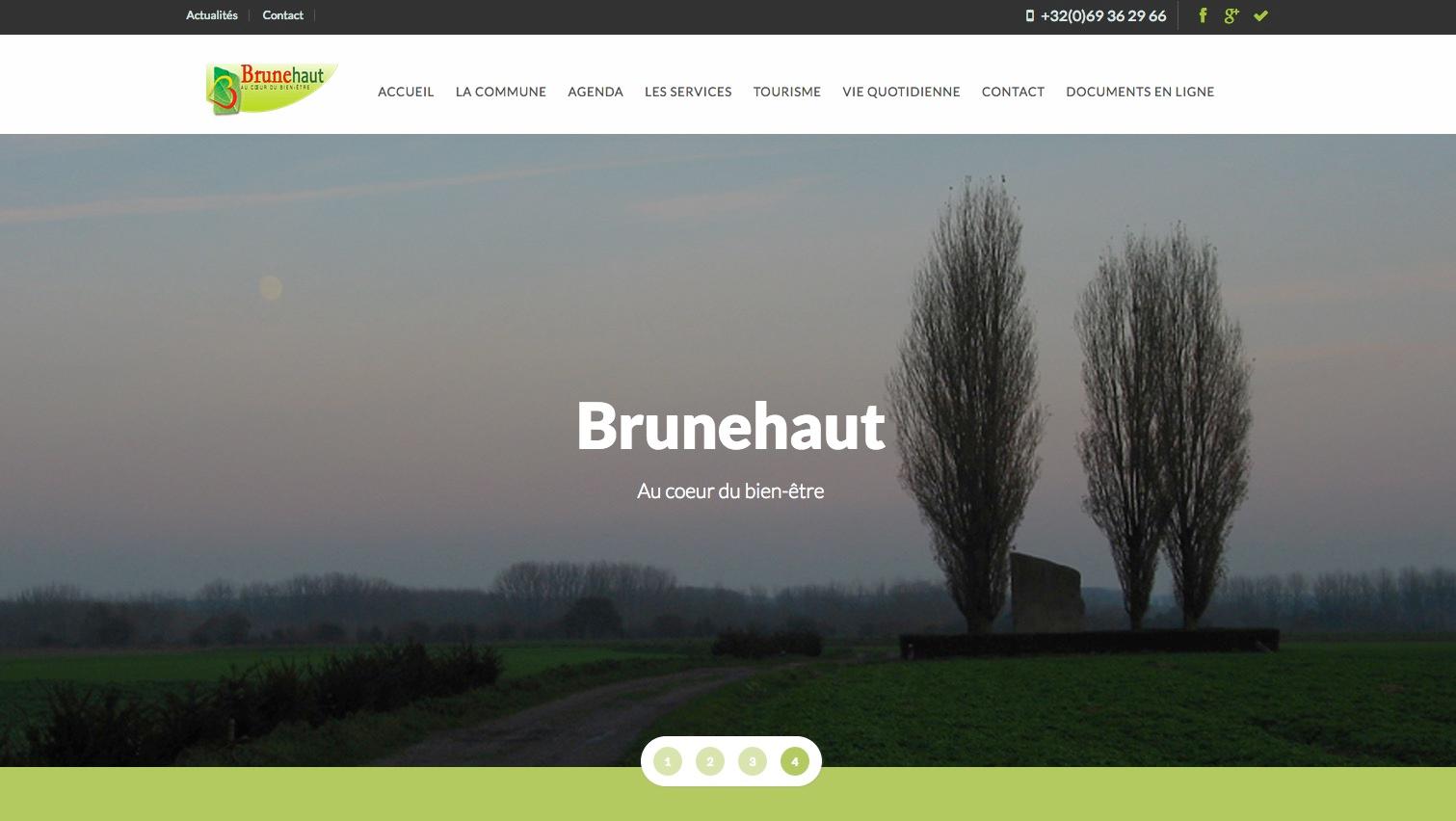 Cure de jouvence pour le site Internet de Brunehaut