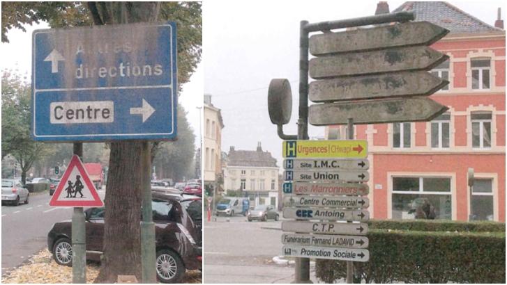 Des panneaux de signalisation dans un état déplorable