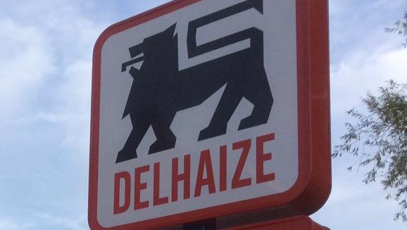 Grève au magasin Delhaize d'Enghien