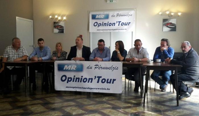 Le MR péruwelzien lance son Opinion'Tour