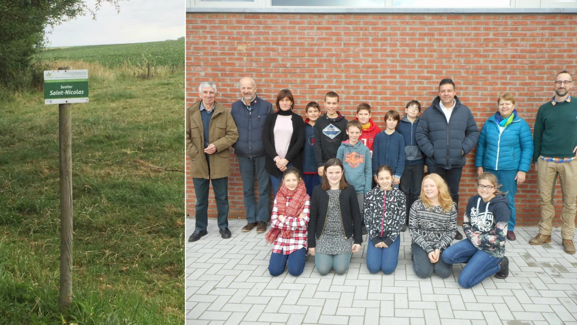 Les élèves de l'école d'Oeudeghien ont réhabilité le sentier St Nicolas