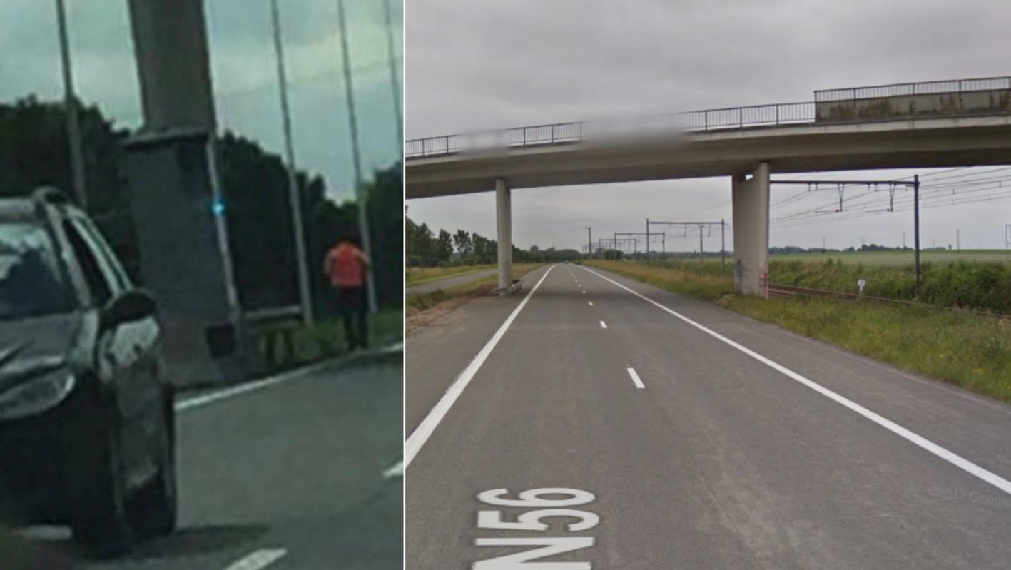 Un Lidar installé sur la N56 entre Ath et Rebaix