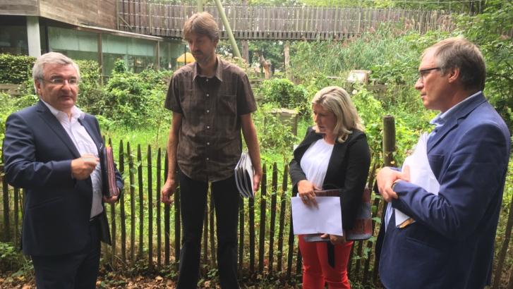 René Collin en visite à Péruwelz
