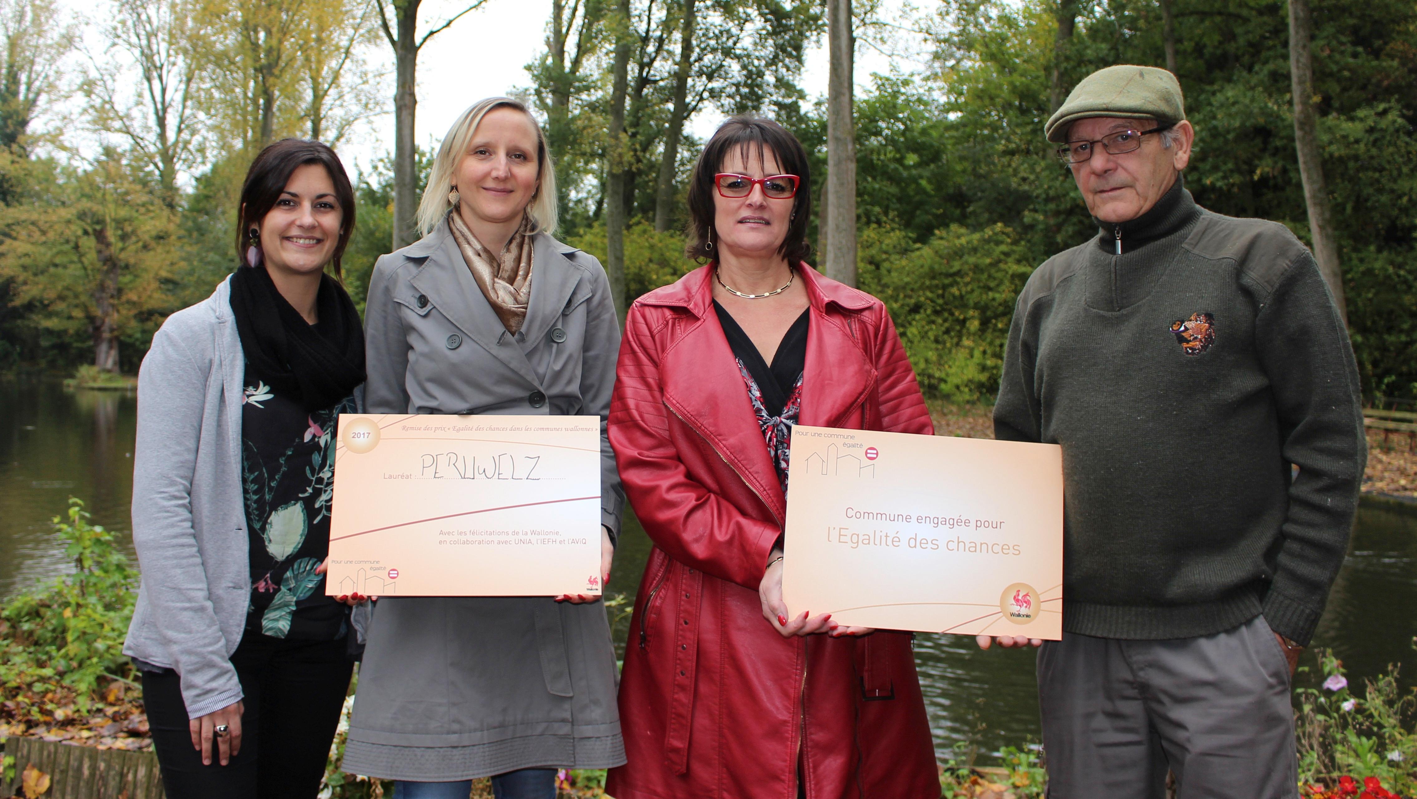 Péruwelz lauréate du prix Egalité des chances