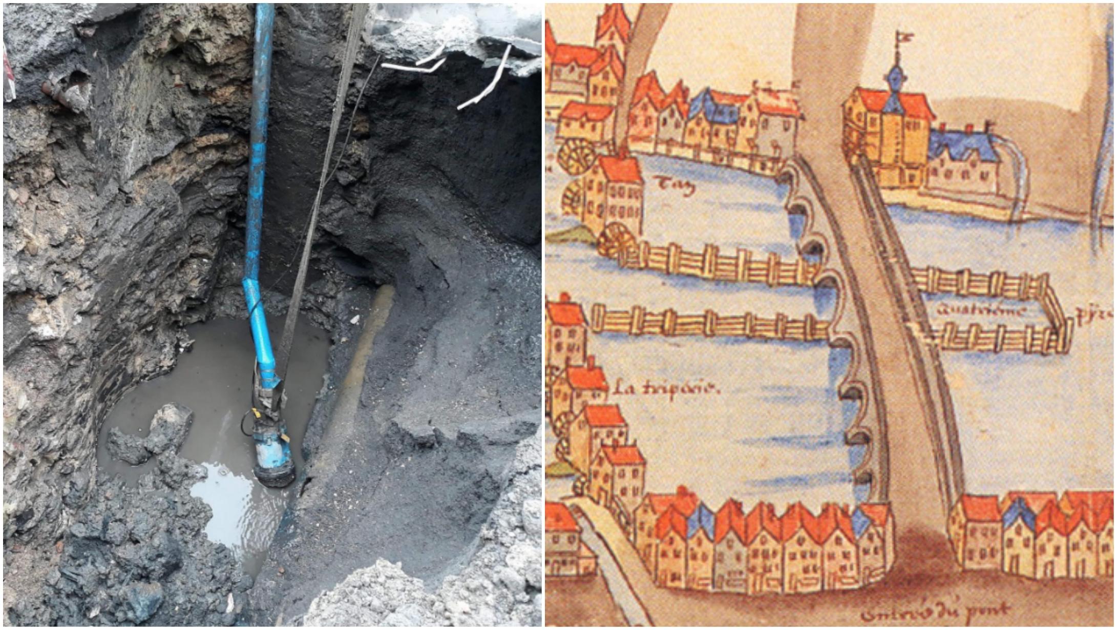 Des vestiges du 17e siècle découverts lors des travaux du quai Saint-Brice