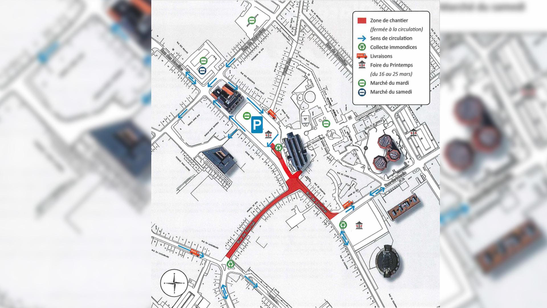 Chantier de la Grand'Place: la phase 1 a débuté ce lundi