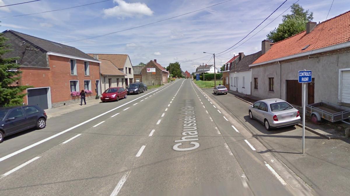Un Lidar installé à la chaussée de Valenciennes à Irchonwelz