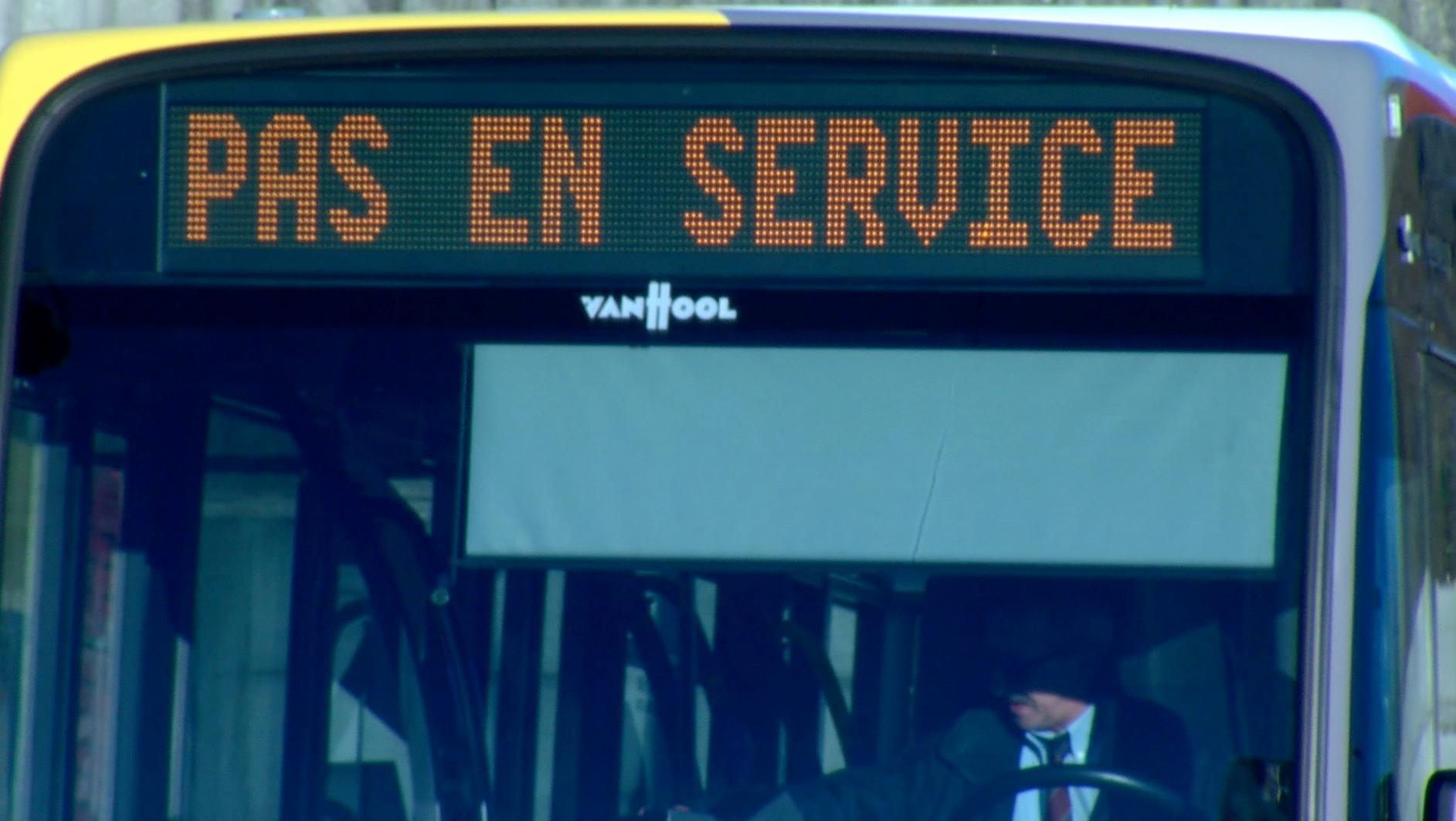 Grève: 3/4 des bus circulent en Wallonie picarde
