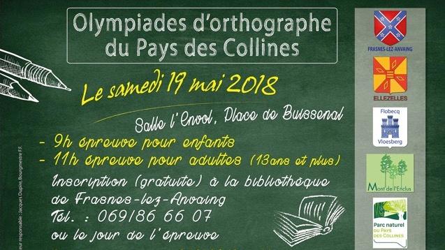Les Olympiades d’orthographe du Pays des Collines auront lieu le 19 mai