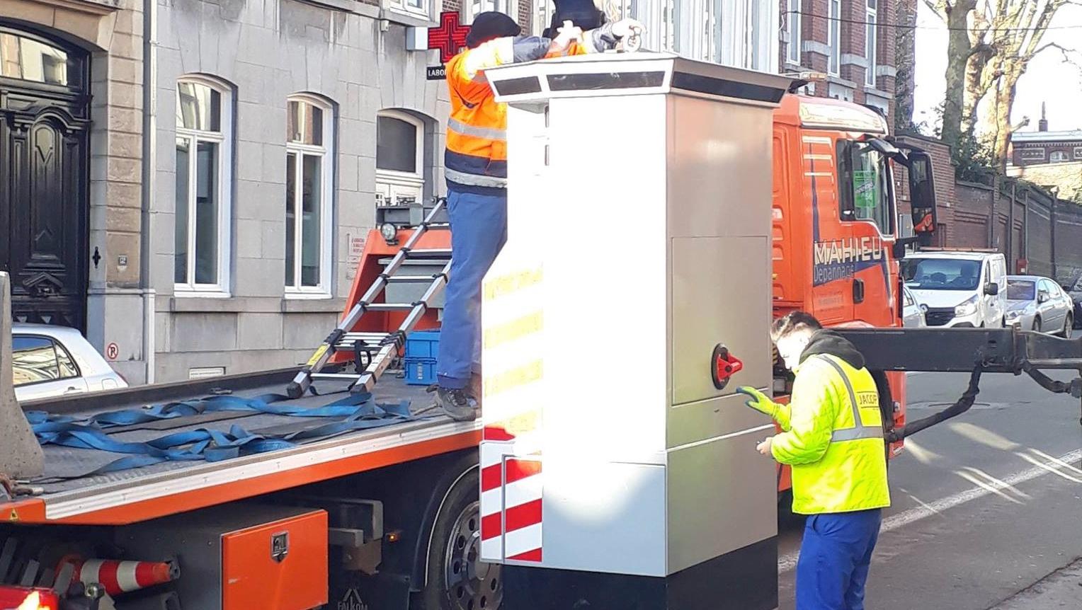 Un lidar installé à la rue de la Station