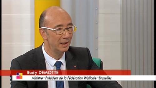 Rudy Demotte sur le plateau de notélé.