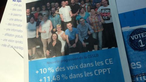 la CGSLB en progrès
