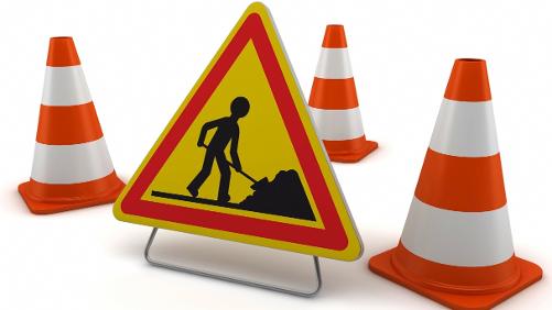Travaux et stationnement interdit en vue