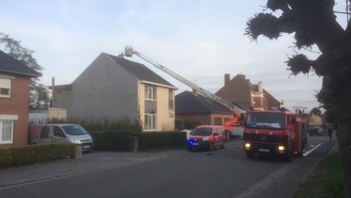 Les pompiers interviennent pour un feu de cheminée à Péruwelz