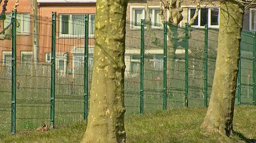 Le parc entièrement clôturé