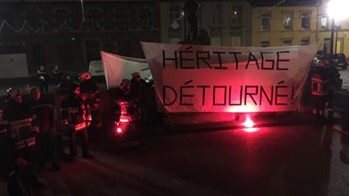 Les pompiers mécontents se font entendre au conseil communal