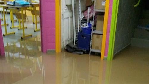 L’école a pris l’eau