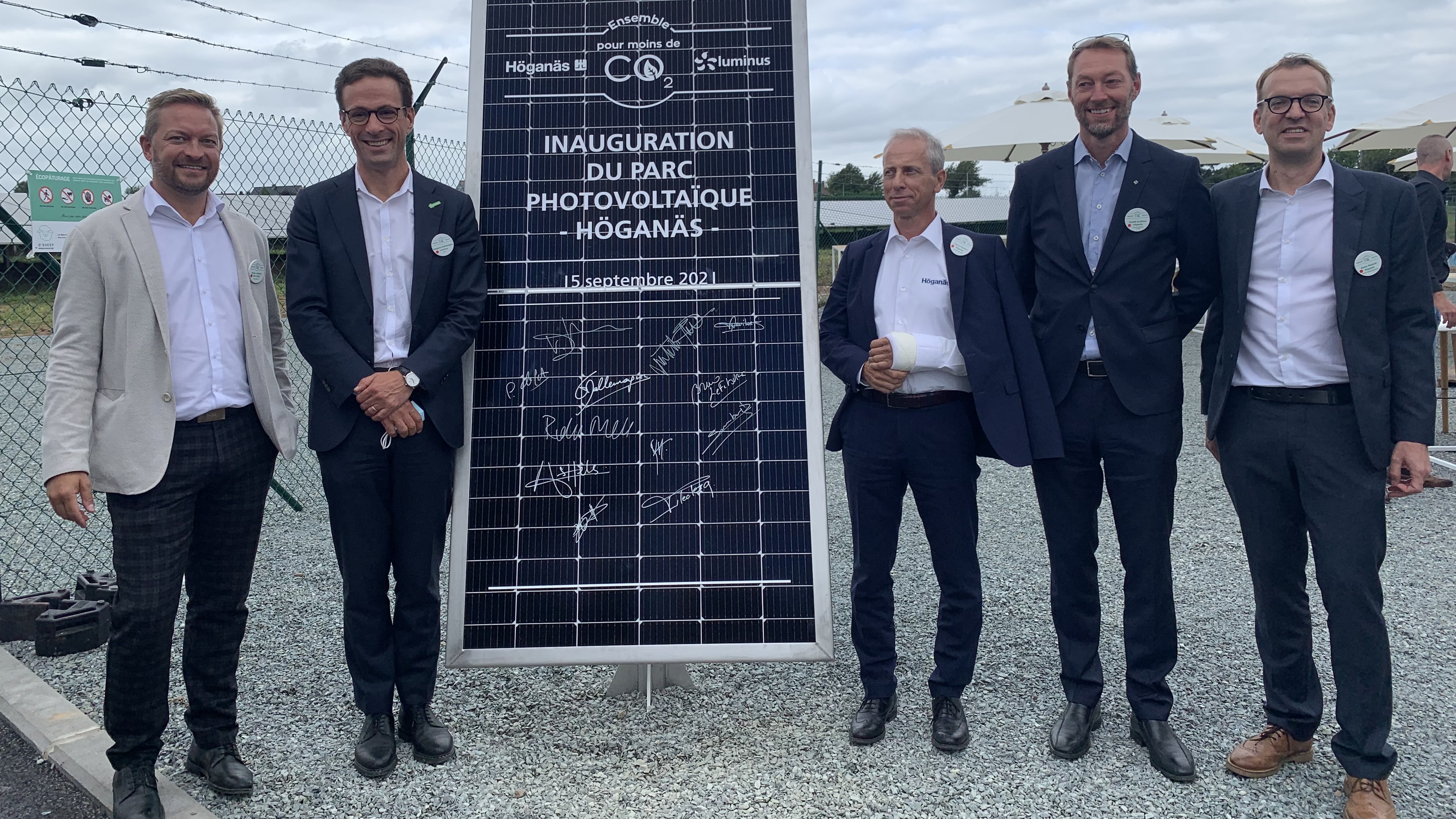 Höganäs inaugure un champ solaire de 30 000 m2 à Ath