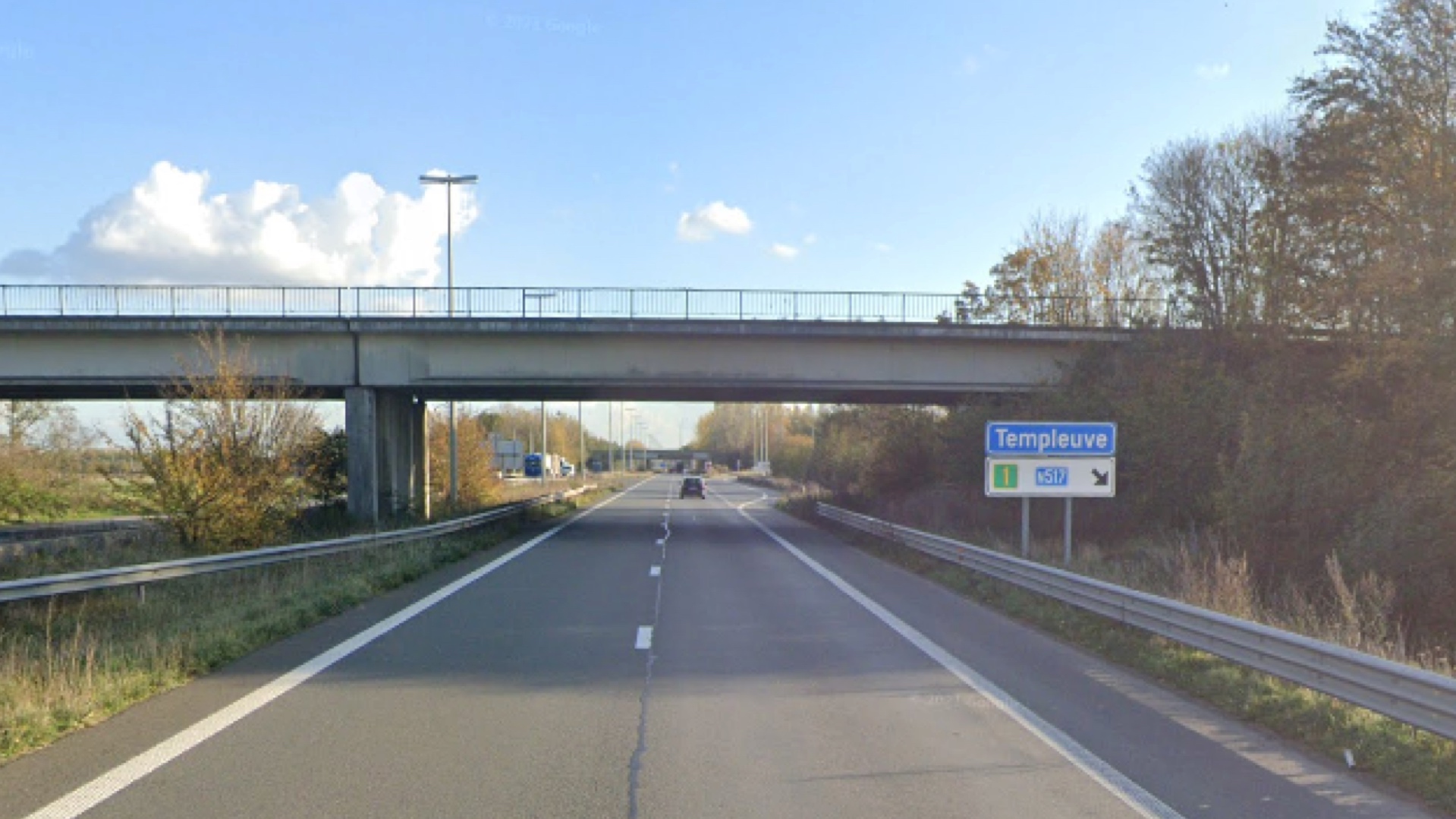 Des travaux de réfection de voirie débutent ce mardi sur l'autoroute A17 entre Templeuve et Mouscron