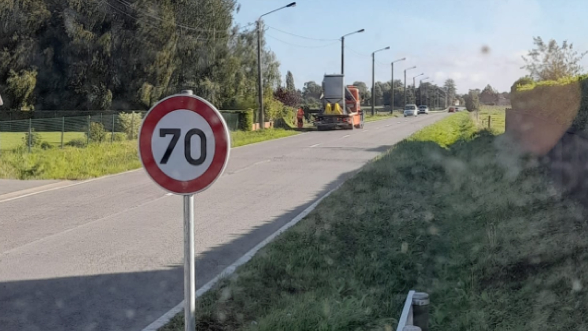 Un lidar installé à la chaussée de Frasnes à Melles