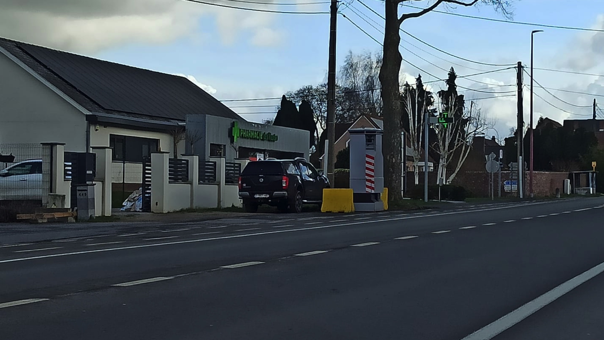 Un lidar installé à la chaussée de Mons à Maffle