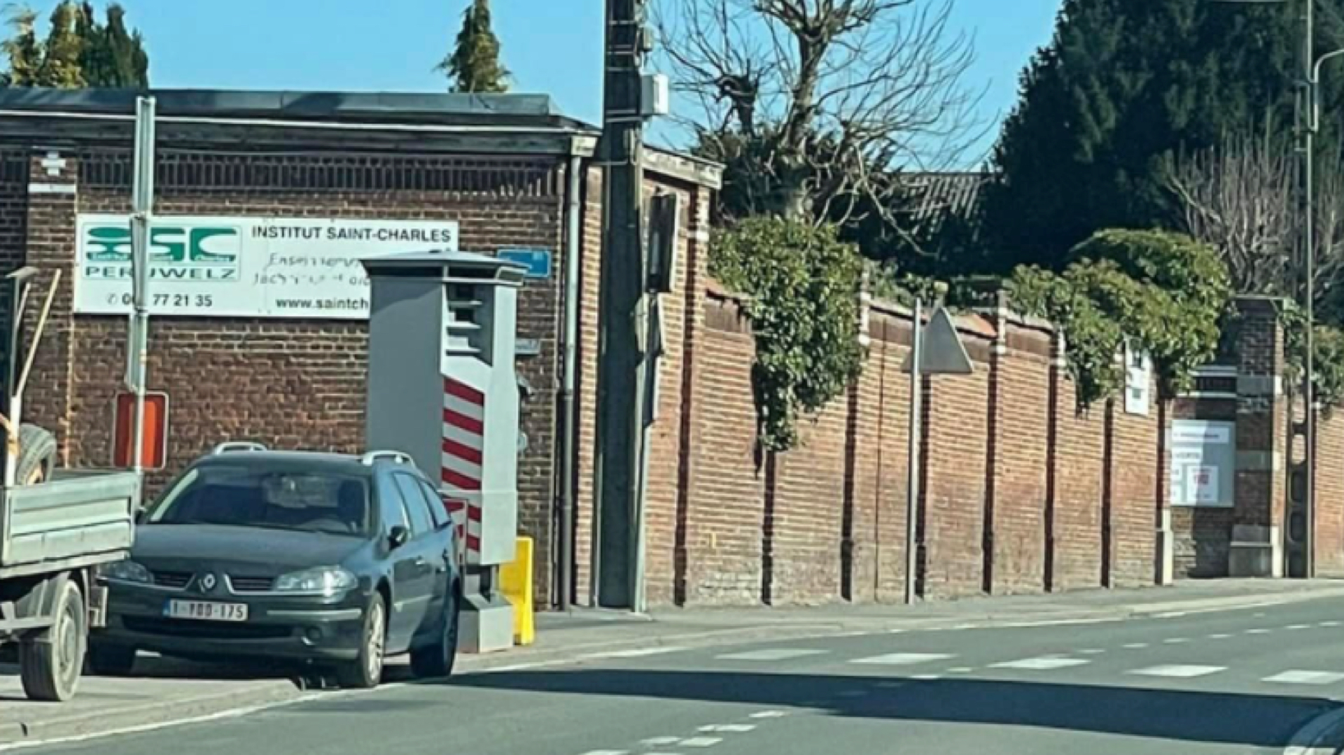 Un lidar installé à la rue de Blaton à Péruwelz