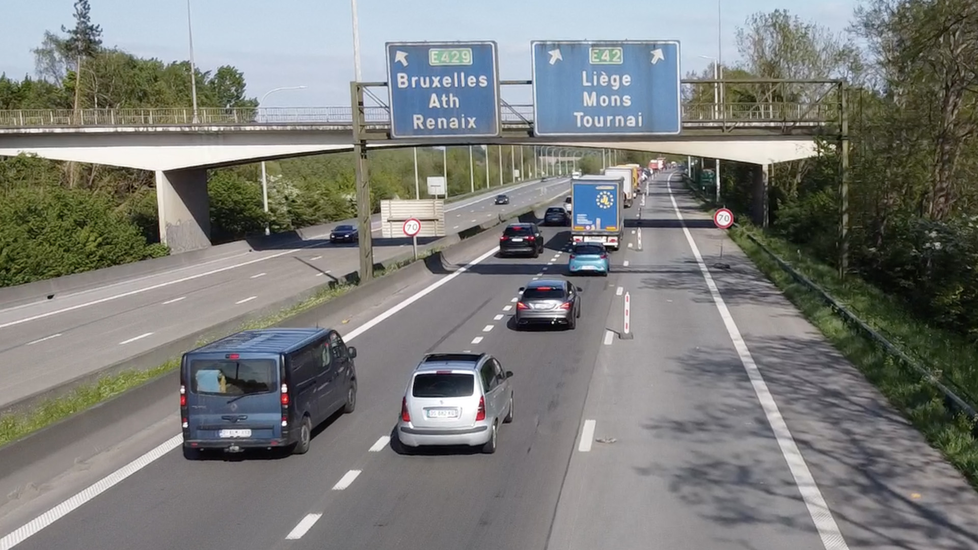Travaux sur l'E42 dans le sens Froyennes-Kain : la voie sera libérée dans la nuit de ce vendredi à samedi