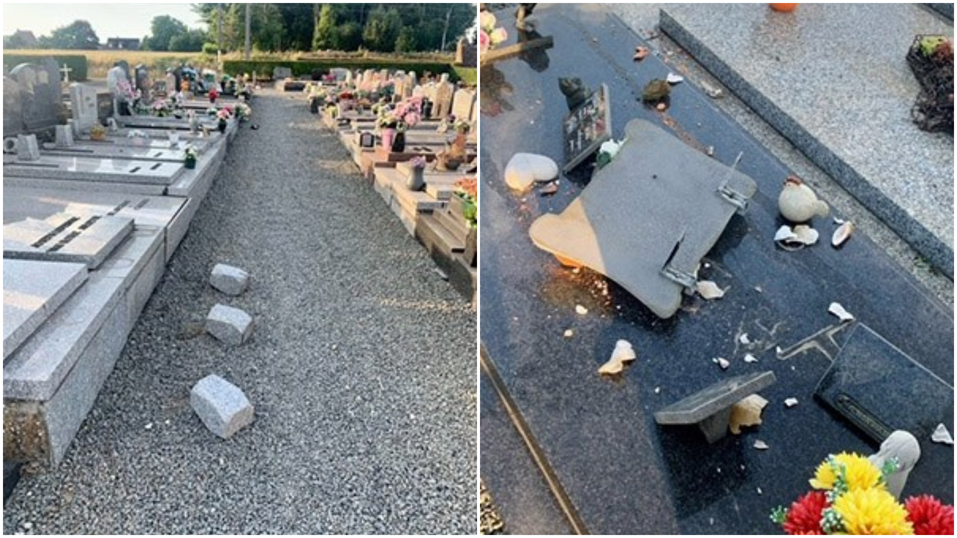 Ath : des actes de vandalisme constatés au cimetière d’Irchonwelz