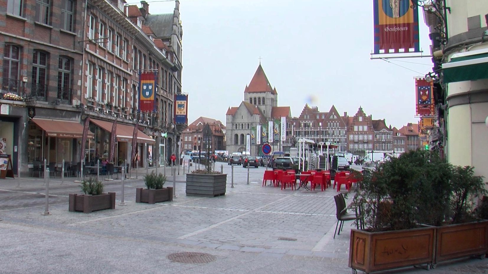 La Grand-Place de Tournai fermée à la circulation jusqu'à vendredi
