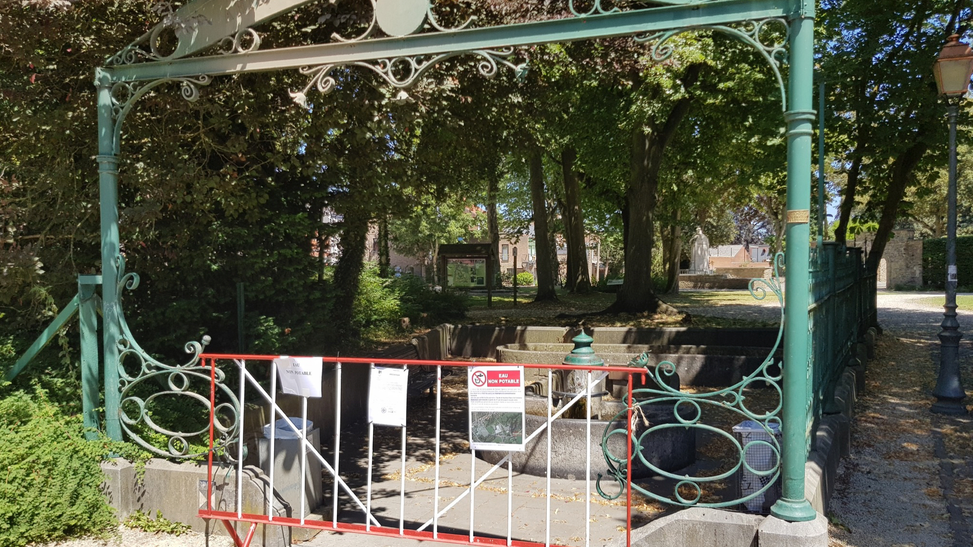 Péruwelz : la fontaine Dubuisson fermée au public à partir du 16 août