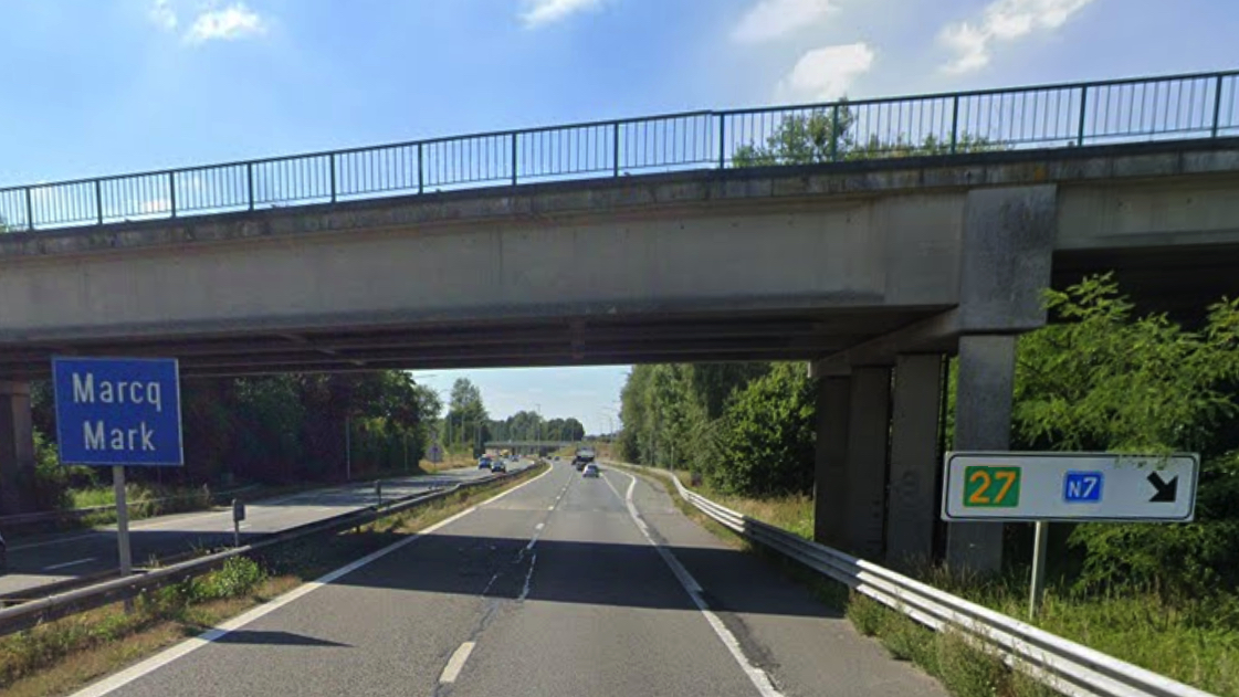 L'autoroute A8/E429 fermée à Bassilly en direction de Tournai suite à un accident
