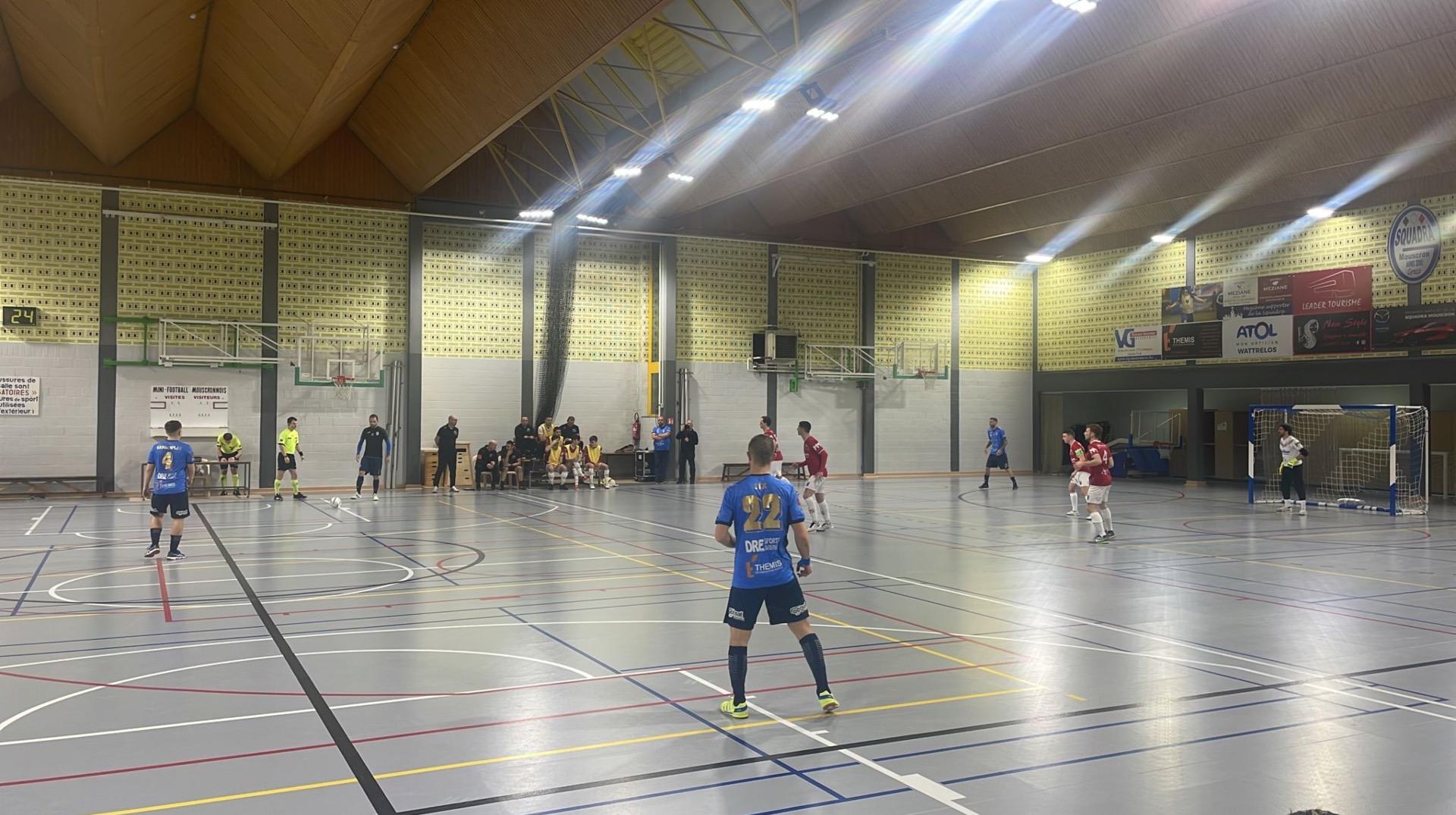 Futsal : cinquième défaite consécutive pour la Squadra Mouscron