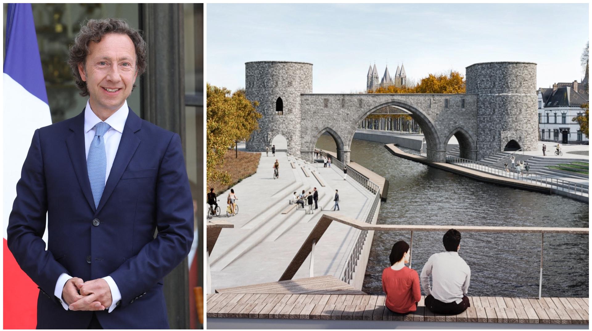 Tournai : Stéphane Bern accepte l'invitation de Paul-Olivier Delannois et visitera le nouveau pont des Trous